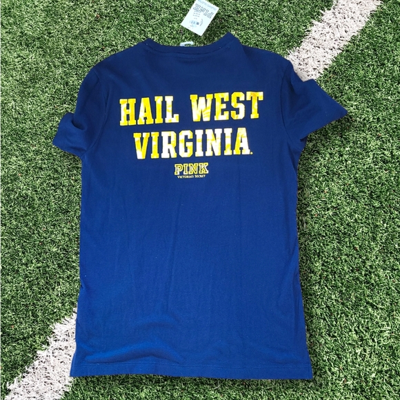 Victoria's Secret PINK West Virginia Oversized Pocket Tee Size Small - Picture 2 of 4
